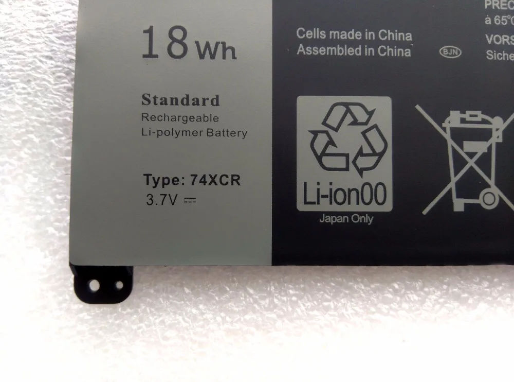 Аккумулятор 18WH DA24NM130 74XCR для планшета Dell Venue 8 Pro (5830) T5000 Windows VXGP6 X1M2Y типа