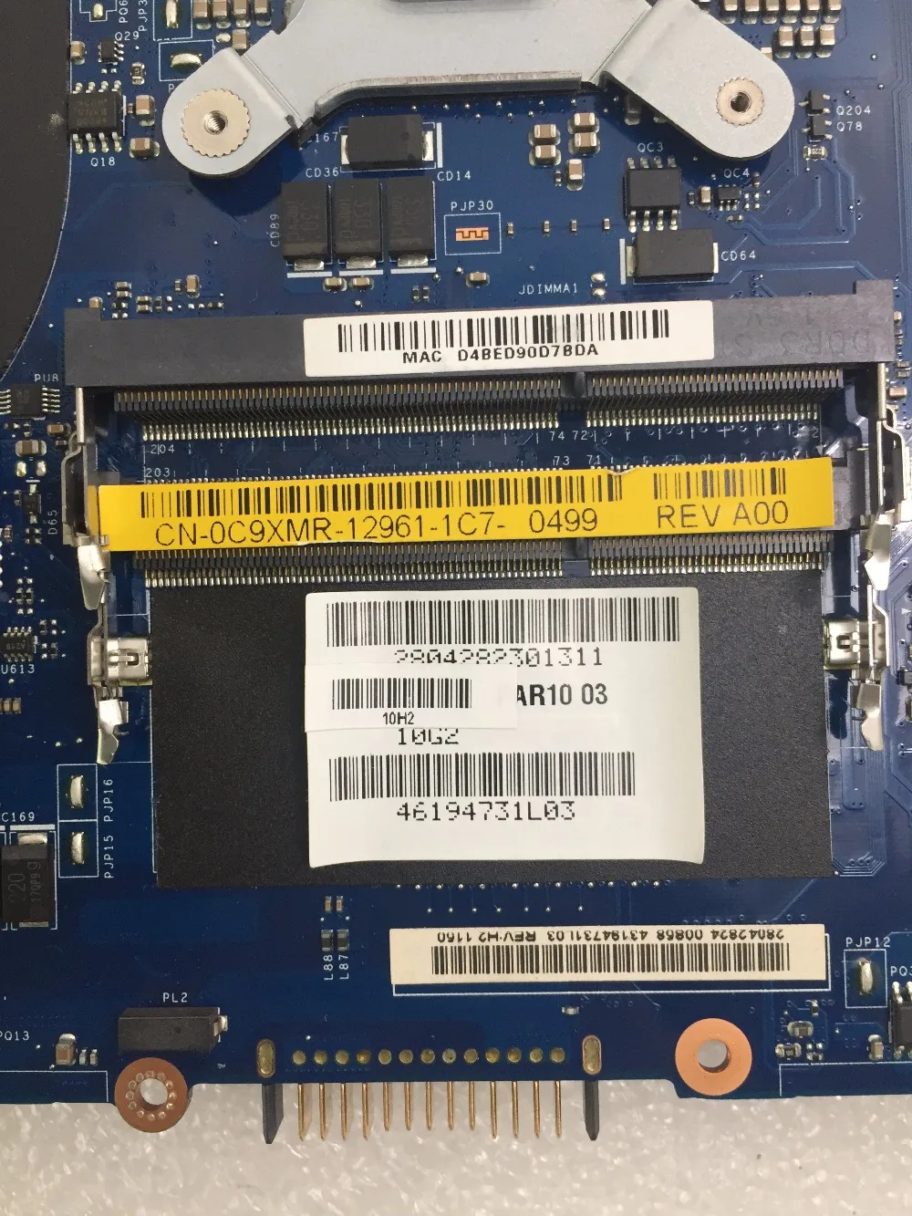 SHELI لديل M18X R1 C9XMR 0C9XMR CN-0C9XMR LA-6571P اللوحة المحمول 5B20K36403 مع 4405U