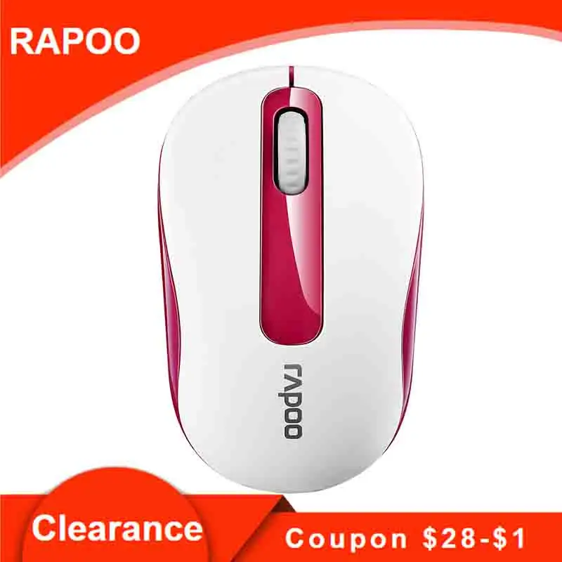 Rapoo 2,4G беспроводная мышь оптическая портативная мышь беспроводная 1000 dpi для Mac PC ноутбука компьютера