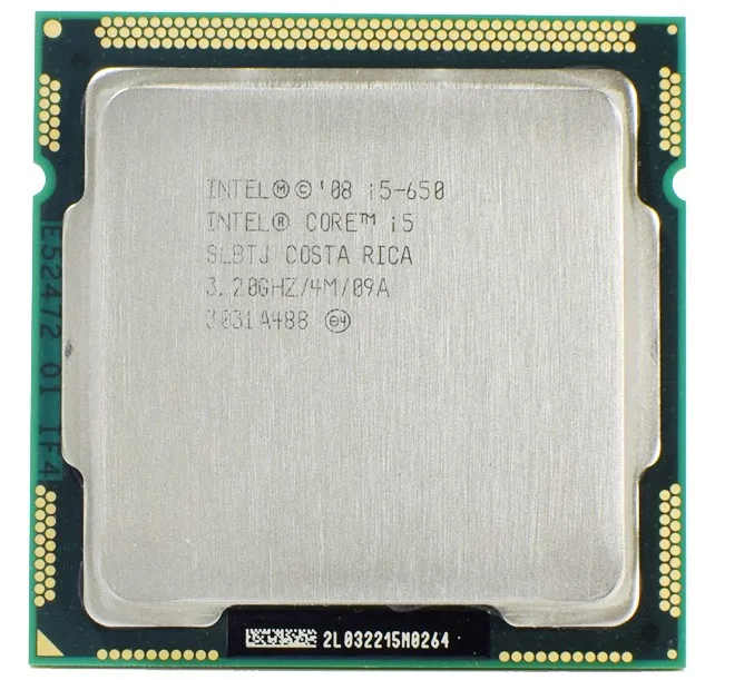 most powerful cpu Intel Core i5 650 Processor 3.2 GHz Dual-Core 4MB Cache Socket LGA 1156 32nm 73W Desktop CPU laptop processor