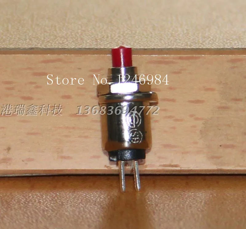 

[SA]Taiwan New SCI R13-81 A round red button normally open switch pin no lock reset M5.2 press pass--100PCS/LOT