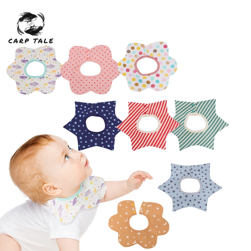 

Reusable Washable Cotton PU Baby Bibs Burp Cloth Print Arrow Wave Triangle Baby Bibs Cotton Adjustable Baby Meal Bib Infant Bibs