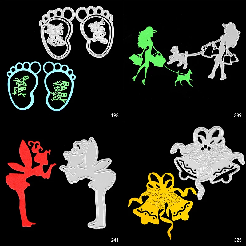 

AZSG Feet Wedding Bell Cutting Dies For DIY Scrapbooking Decoretive Embossing Stencial DIY Decoative Cards Die Cutter