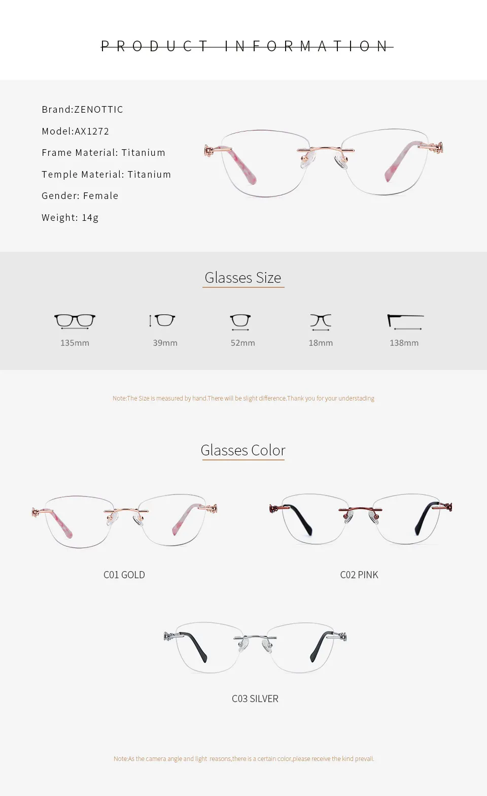 Titanium Glasses Frame Women Ultra Light Eyeglasses Classic Luxury Design MyopiaGlasses Prescription Eyewear New (6)