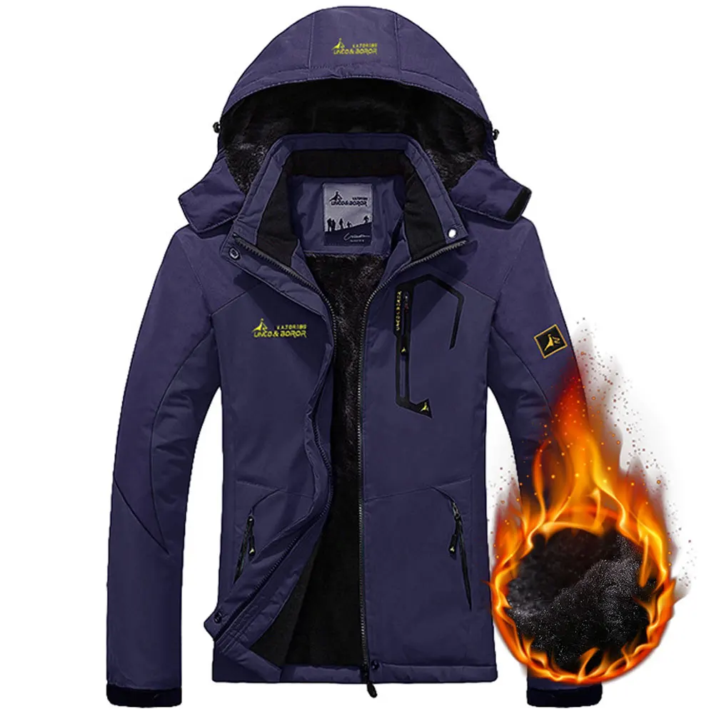 Лыжная куртка для женщин, водонепроницаемые флисовые зимние куртки, термопальто для улицы, для женщин, для горных лыж, сноуборда, пальто размера плюс, бренд - Цвет: Purple