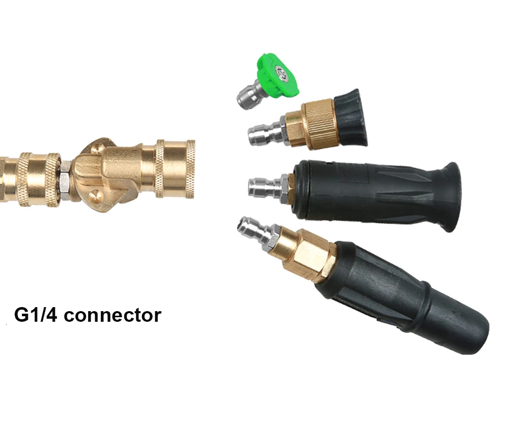 Adaptador de Bronze para Lavagem de Carro Adaptador para Lavar Lançador de Metal Acessório para Lavar Telhado do Carro de Canto Carro Conexão Rápida Articulação Alta Pressão g1 - 4 20 rápida, lançador de metal, articulação, alta pressão,