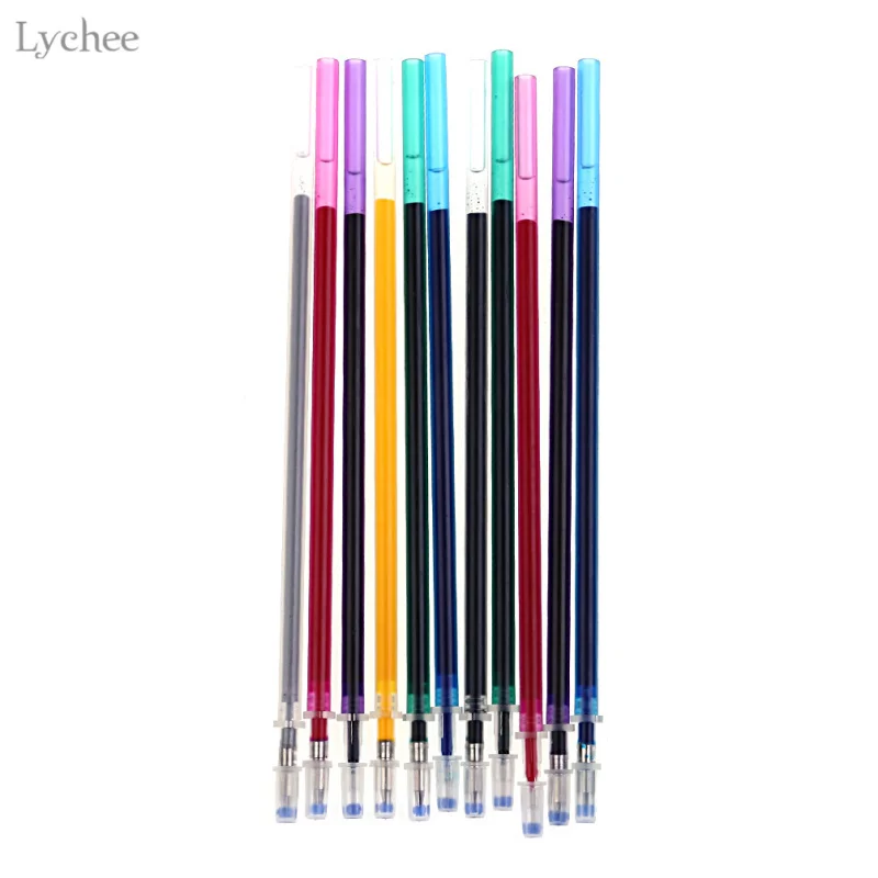 

Lychee 10pcs Cross Stitch Water Erasable Marker Refill Erasable Marking Pen Patchwork Easy Wipe Off Water Soluble Marker Pen