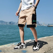 Летние новые корейские студенческие приправа рабочие мужские трендовые свободные хлопковые спортивные уличные повседневные шорты