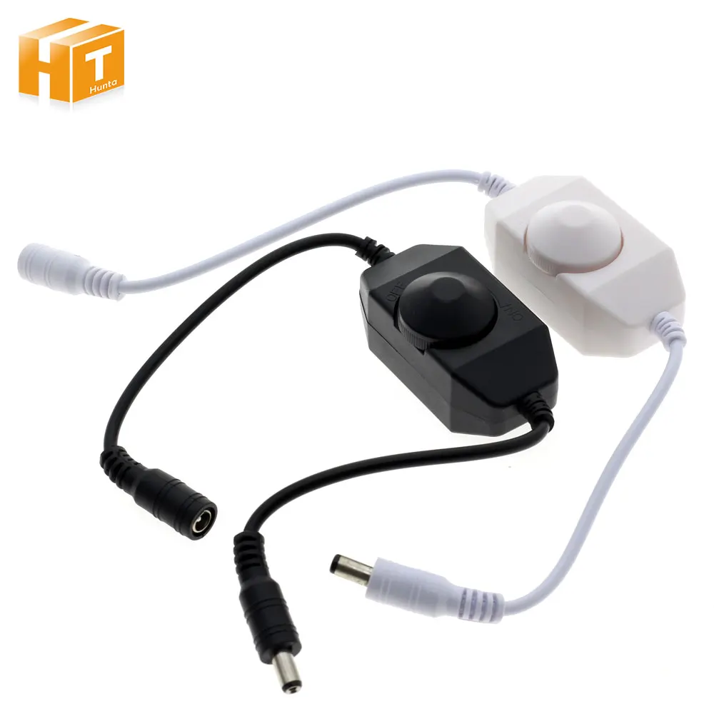 

LED Dimmer Brightness Adjust Controller for DC12-24V Single Color LED Strip Dimming
