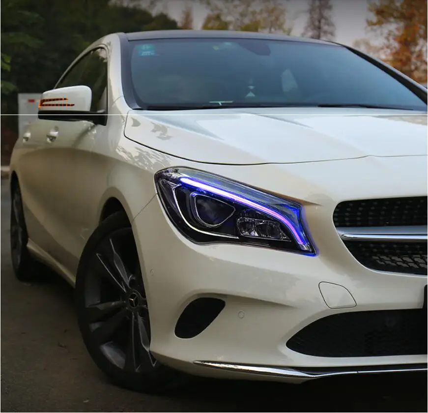 Автомобильная фара bemper для Mercedes-Benz CLA фара cl200 все в светодиодный 2018y автомобильные аксессуары для GLA противотуманные фары