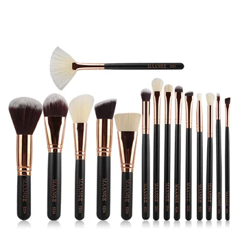 

15-18pcs Professional Nylon Fiber Makeup Brushes Kit Cosmetic Foundation Powder Brush Fan Blush Brush maquiagem Fashionable Tool
