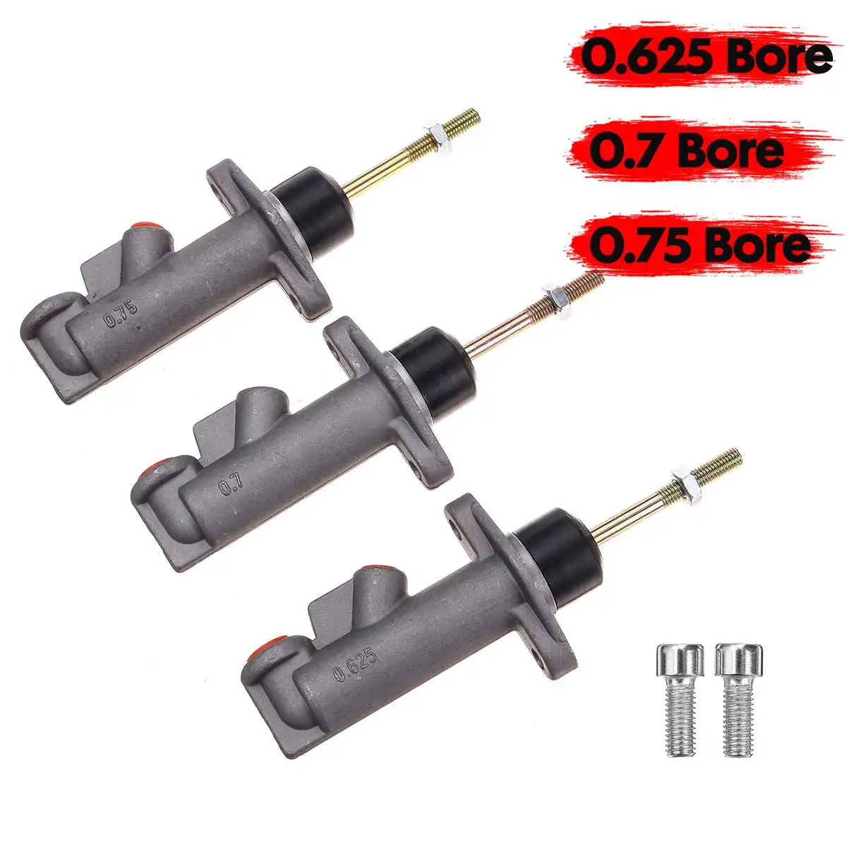 

Universal Hydraulic Drift Brake Clutch Cylinder 0.625/0.7/0.75 Bore Aluminum Remote Hydraulic Handbrake Pump