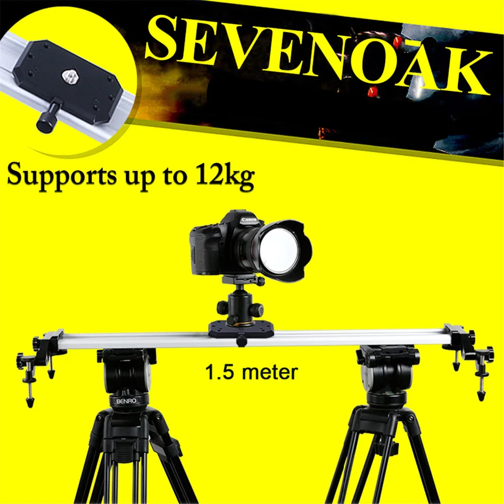 Sevenoak SK-HD150 Aluminum Cam Slider Steadycam for Canon 5D 7D 60D Nikon D3100 D7000 Sony A55 Pent