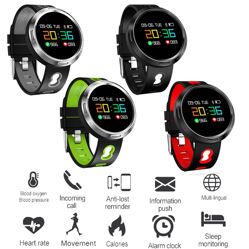 

BANGWEI Smart Sport Watch Bluetooth Connection Smart WatchWomen Blood Pressure Heart Rate Monitoring LED Screen Message Reminder