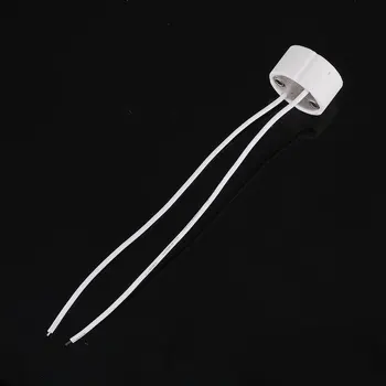 

GU10 Halogen Light Bulb Lamp Holder Base Socket With Cable Wire Connector White