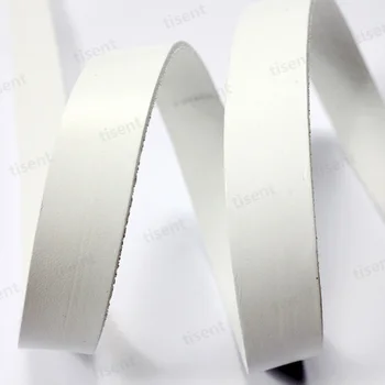 

AaaZee 1 Yard 21mmx2mm Black White Dark Brown Natural Genuine Cow Hide Flat Leather Strip, 2cm Wide Leather Band