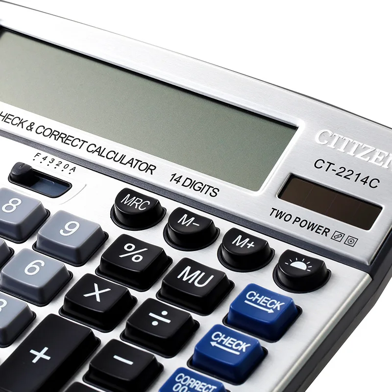 سطح المكتب electronicscalculator ثنائي الطاقة الشمسية حاسبة calculadora 14 الرقمية مكتب