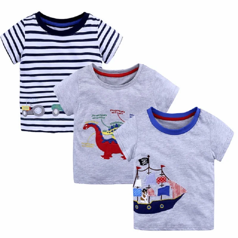 

High Quality New Shoes for Boys T-Shirt Summer 2019 Childen Cotton T-shirt for girl Tops corrective children's clothing