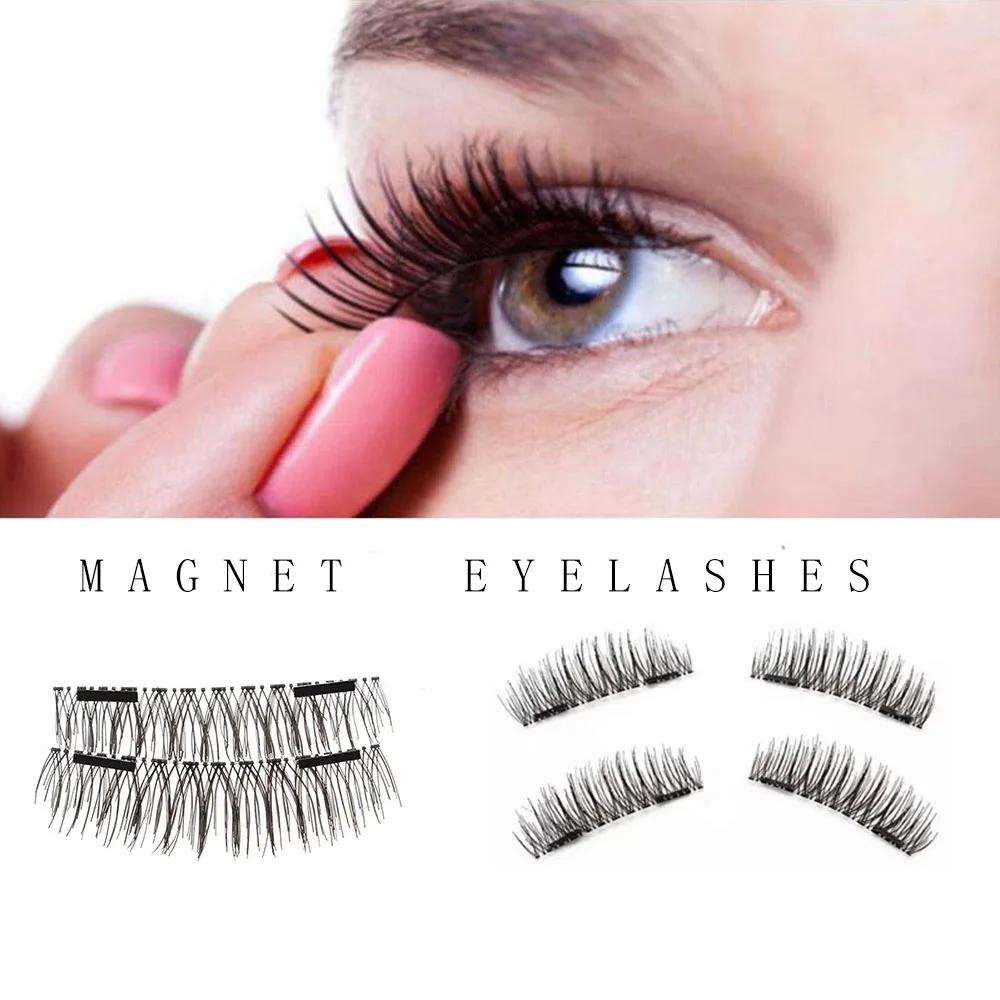 4Pcs/box False Eyelashes Full Strip Fake Lashes