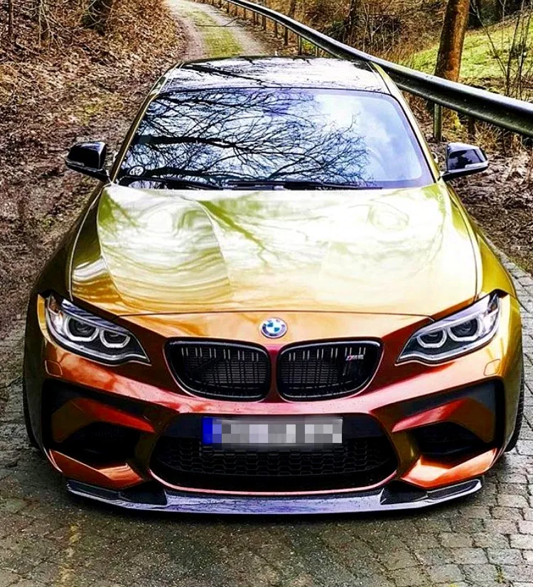 

**IN STOCK** F87 M2 GTS-II style carbon fiber front lower lip splitter for BMW M2 F87 2017 up