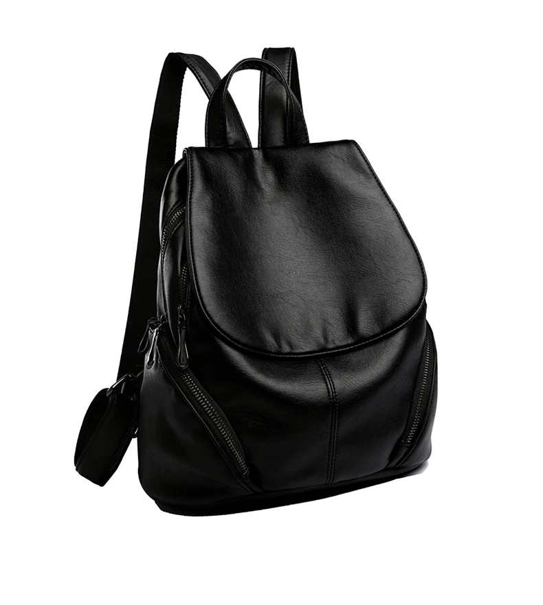 do Sexo Feminino de Couro Preto Saco UM Dos