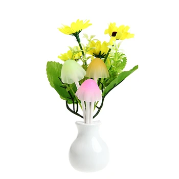 

Sensor Table Light Sunflower Flower LED Lamp US Plug 220V Romantic Home Decor H15