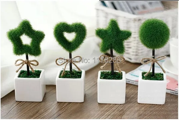 Plants Pot Office Wishing Tree Artificial Plant Small Bonsai Plants Pot Office Wishing Tree Artificial Plant Small Bonsai Simulation Decorative Flower Gift False Plush Desk Mini In Dried Flowers From