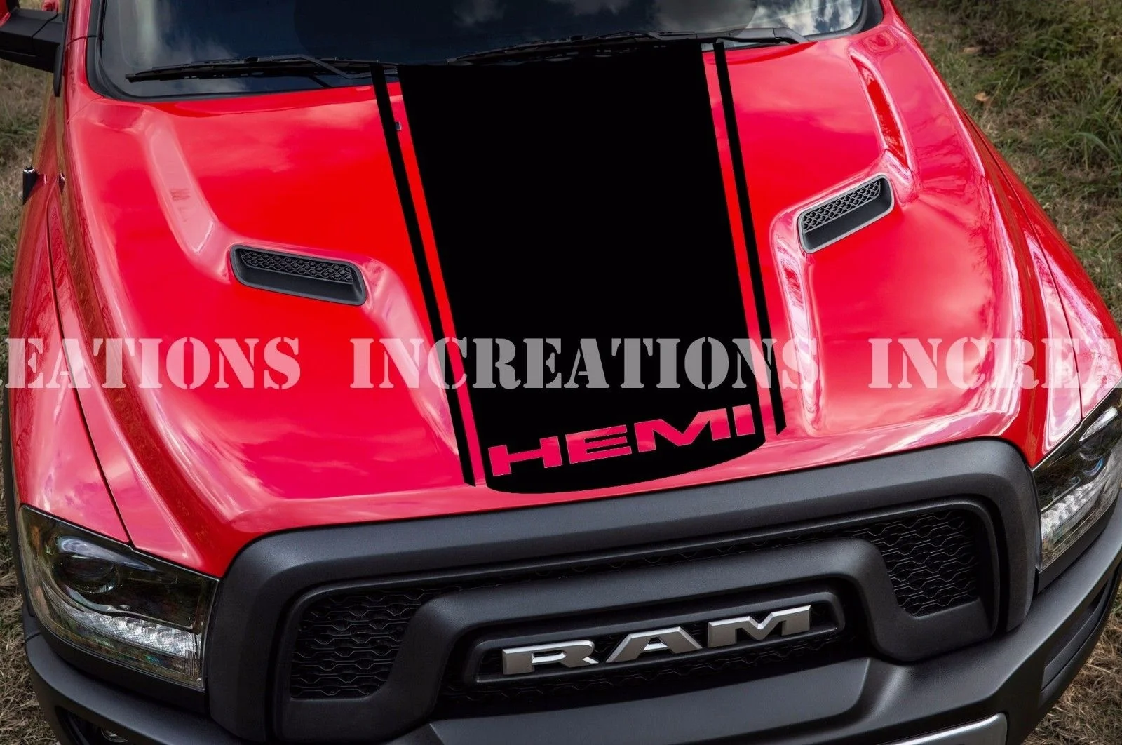 Для универсальных Hemi Dodge Ram Hood простые полосы наклейки для грузовиков Mopar гоночная