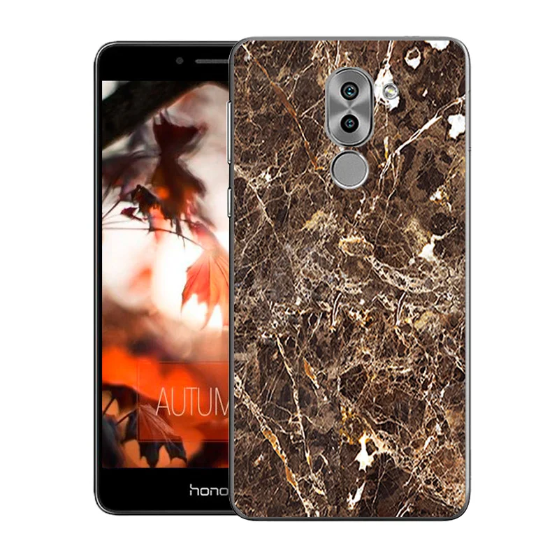 Чехол для Huawei Honor 6x мягкий силиконовый чехол с мраморным принтом 6 X GR5 2017 чехлы из