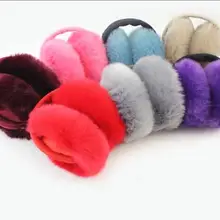 Зимние наушники с милым кроликом для девочек; удобные зимние женские меховые теплые наушники; теплые зимние наушники