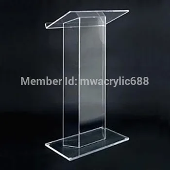 شراءأثاث المنبر شحن مجاني تصميم عصري عالي النقاء منبر من الاكريليك الشفاف الرخيص