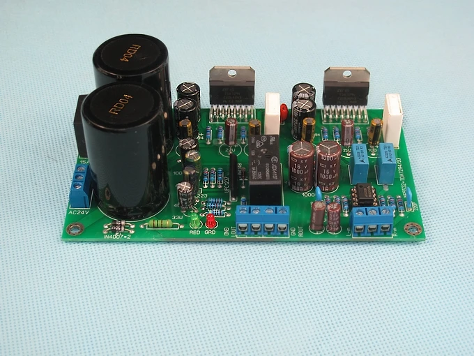 2.0 channel 80W NE5532 TDA7293 HIFI amplifier board with UPC1237 horn