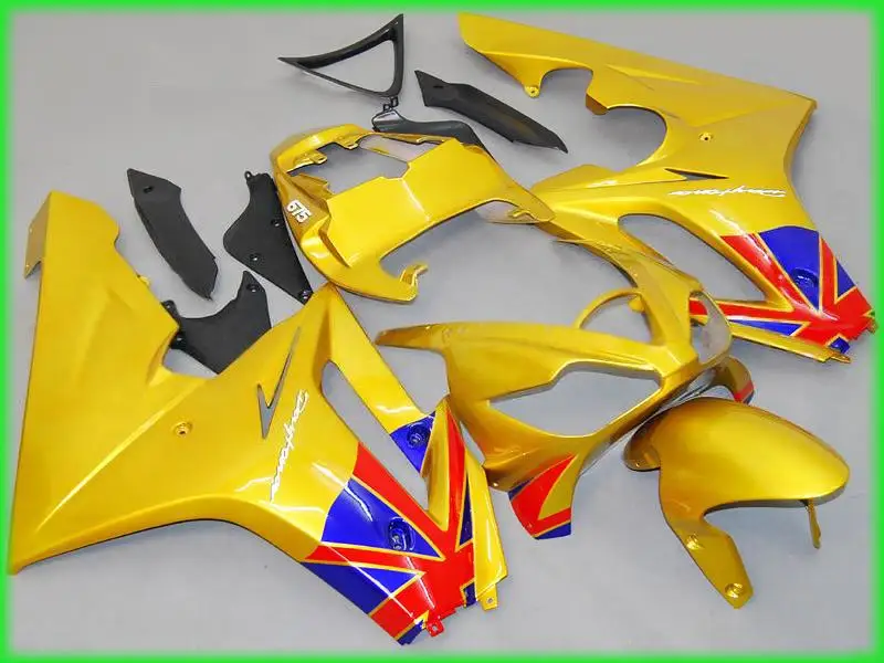 

Custom Fairing kit for Triumph Daytona 675 05 06 07 08 Daytona675 2005 2006 2007 2008 ABS Golden Fairings set+7gifts DT15