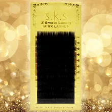 Высокое качество 1 чехол 0.10C Ultimate Роскошные норковые ресницы профессиональные натуральные мягкие удлинения отдельный накладной Поддельные Наращивание ресниц