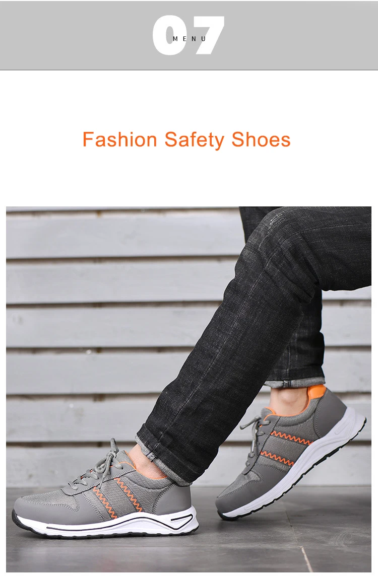 Защитная обувь; Мужская обувь со стальным носком; нескользящая Летняя женская дышащая износостойкая Нескользящая Рабочая обувь