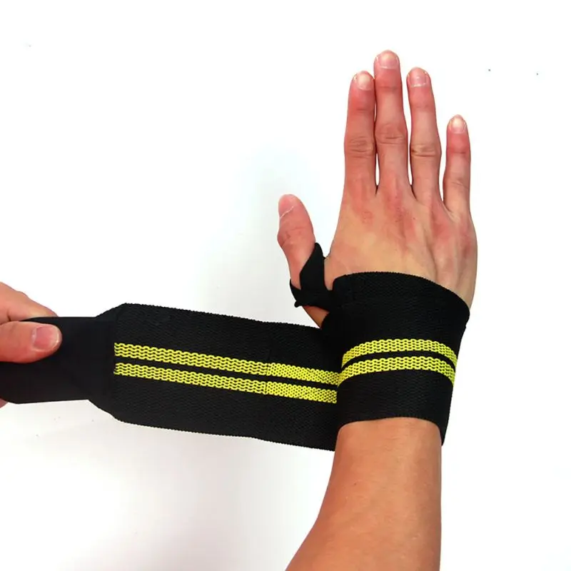 NEW Weight Lifting Strap Hand Wrist Wrap Bandage Support Wristband Fitness Gym 