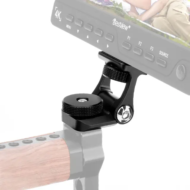 Video Camera Monitor Mount Adapter Angle Adjustable Cold Shoe Mount