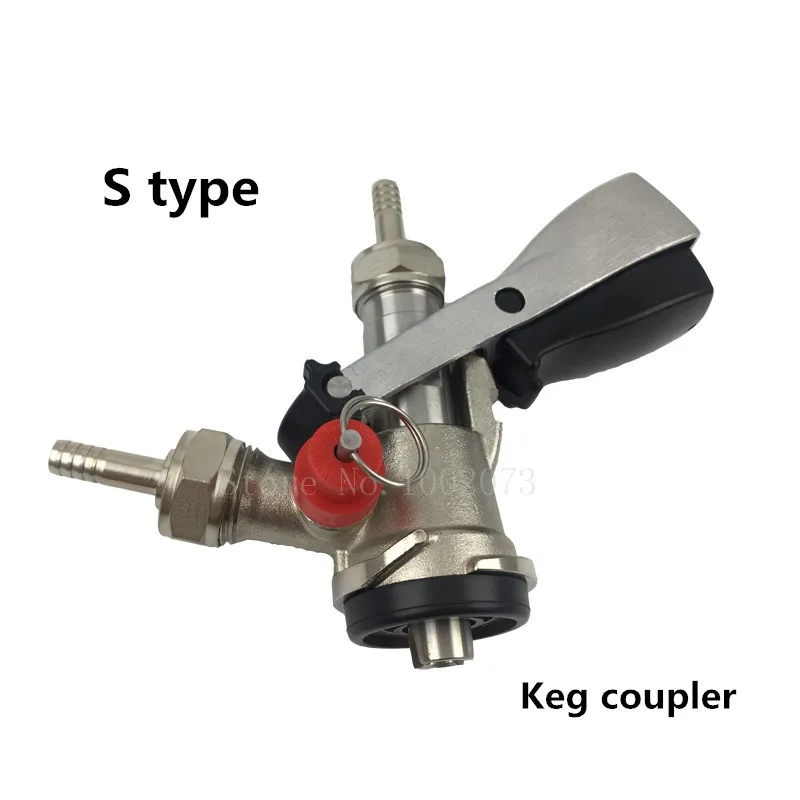 S-type keg coupler keg Draft Beer dispenser beer keg coupler for beer brewing wine bar brew Bar Tools (4)