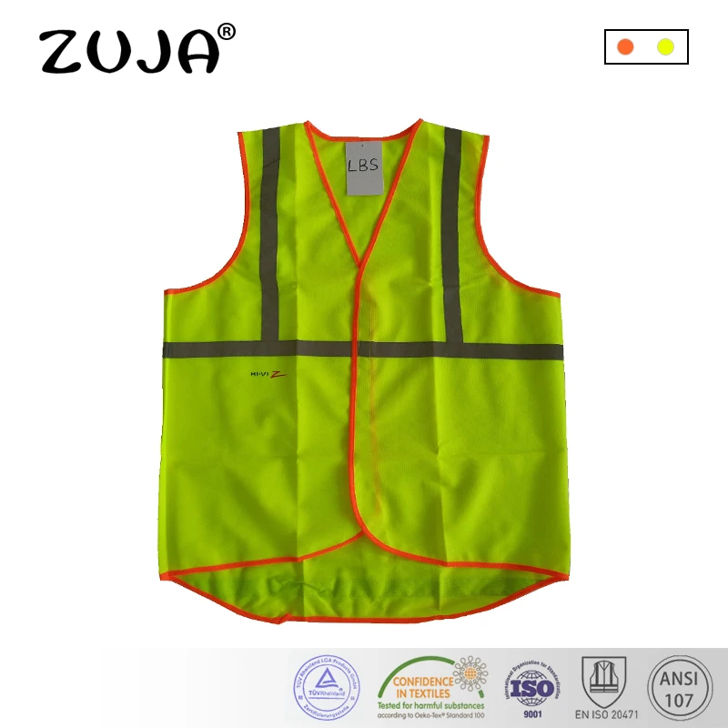 

Reflective Jacket Safety Vest Kids Swallow-tailed Safety Hi-vis knitted Vest