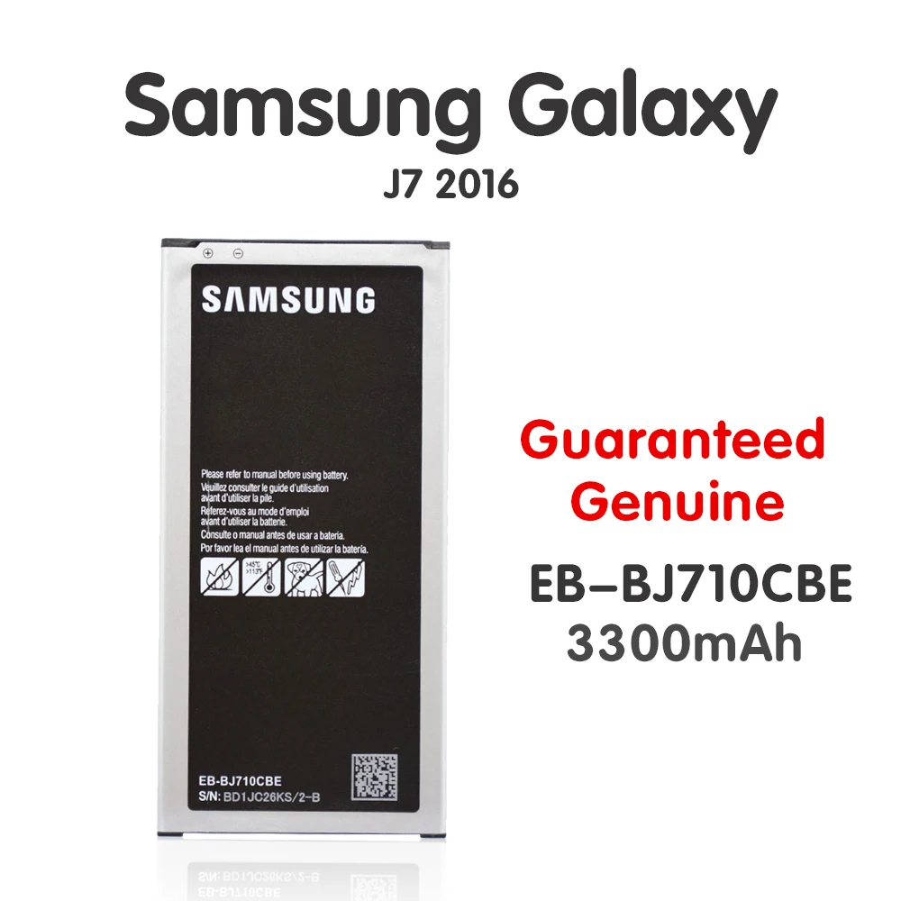samsung Замена Батарея для Galaxy J7 Edition J710 J710F J7108 J7109 EB-BJ710CBE 3300 мА/ч, телефонная батарея Akku