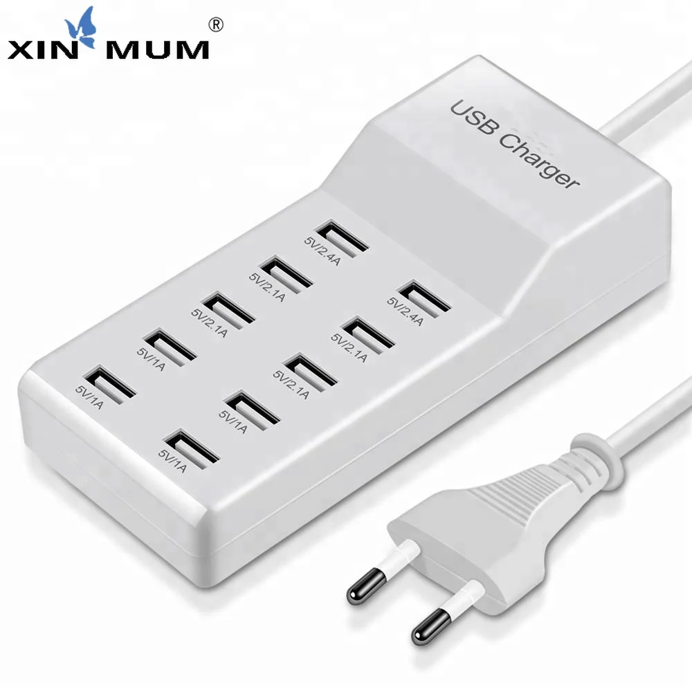 XIN MUM ЕС/штепсельная вилка американского стандарта высокого Скорость 10 Порты 5V usb