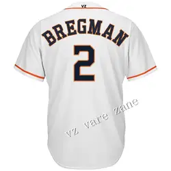 Пользовательские Хьюстон Alex Брегман быстрый сухой гибкие короткие футболки Спорт Бейсбол Джерси рубашка для Для мужчин оптовая продажа