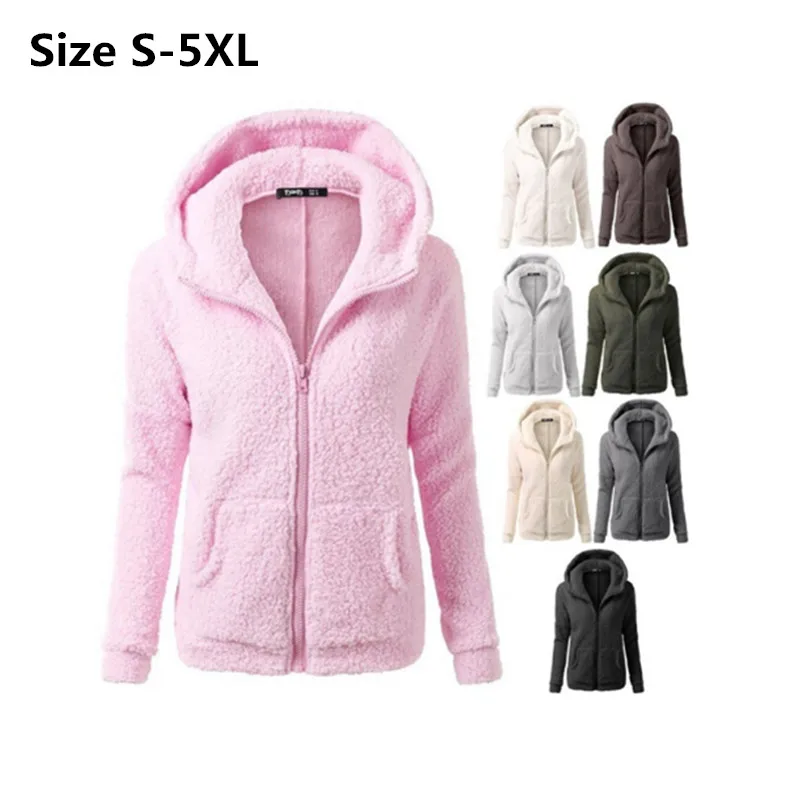 

Cotton Blend Hoody Winter Women Solid Hoodies Cotton Sweatshirt Lady's Sweatshirts Plus Size Fashion Warm Manteau Femme Hiver