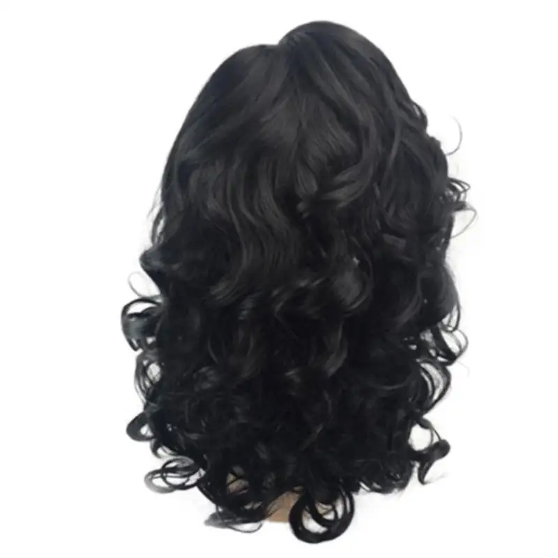 Hair Styling For Women Fashion Black Brazilian Wag Wavy Curly Parting High Temperature Fiber Wig Hairnet Styling Tool Hair Styling For Women Fashion Black Brazilian Wag Wavy Curly Parting High Temperature Fiber Wig Hairnet Styling Tool