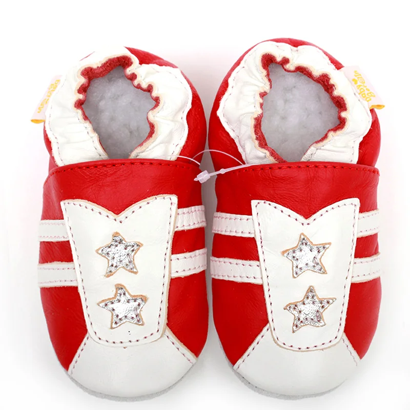 red baby moccasins