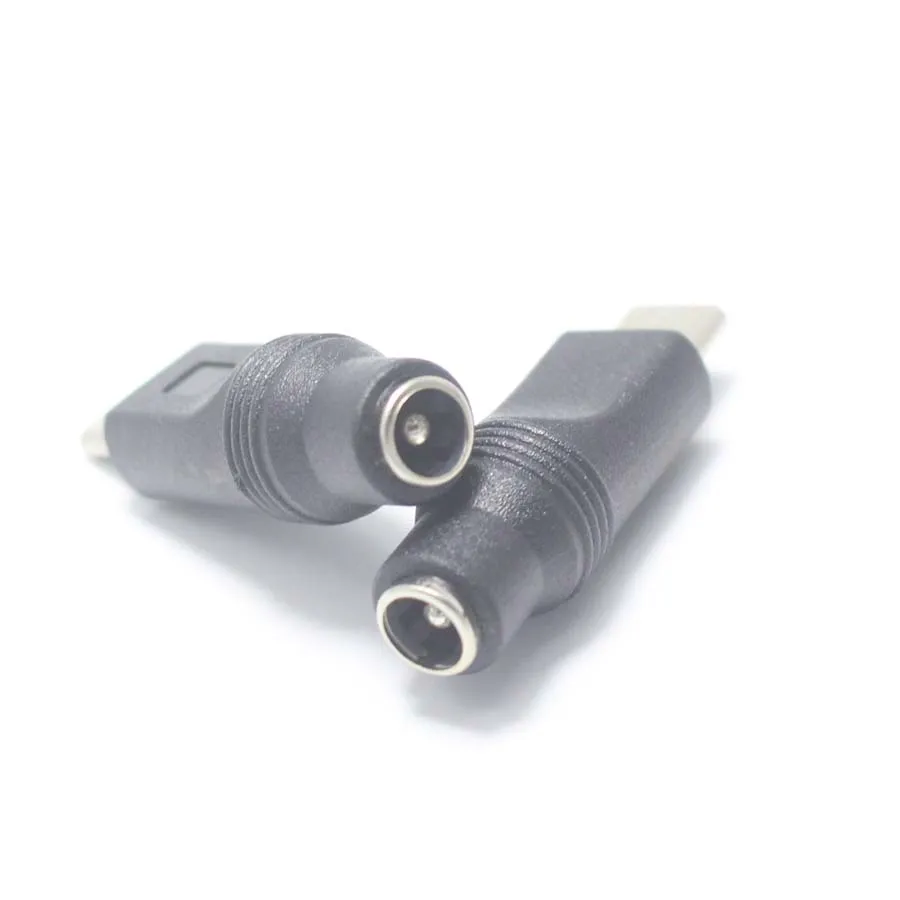 Occus Yoton 1pcs USB 3.1 Male Plug 90/180 Degrees 5.52.1mm 5.5 x 2.1 mm Female Jack to Type-C DC Power Connector Adapter Cable Length: Connector, Color: ma-362 