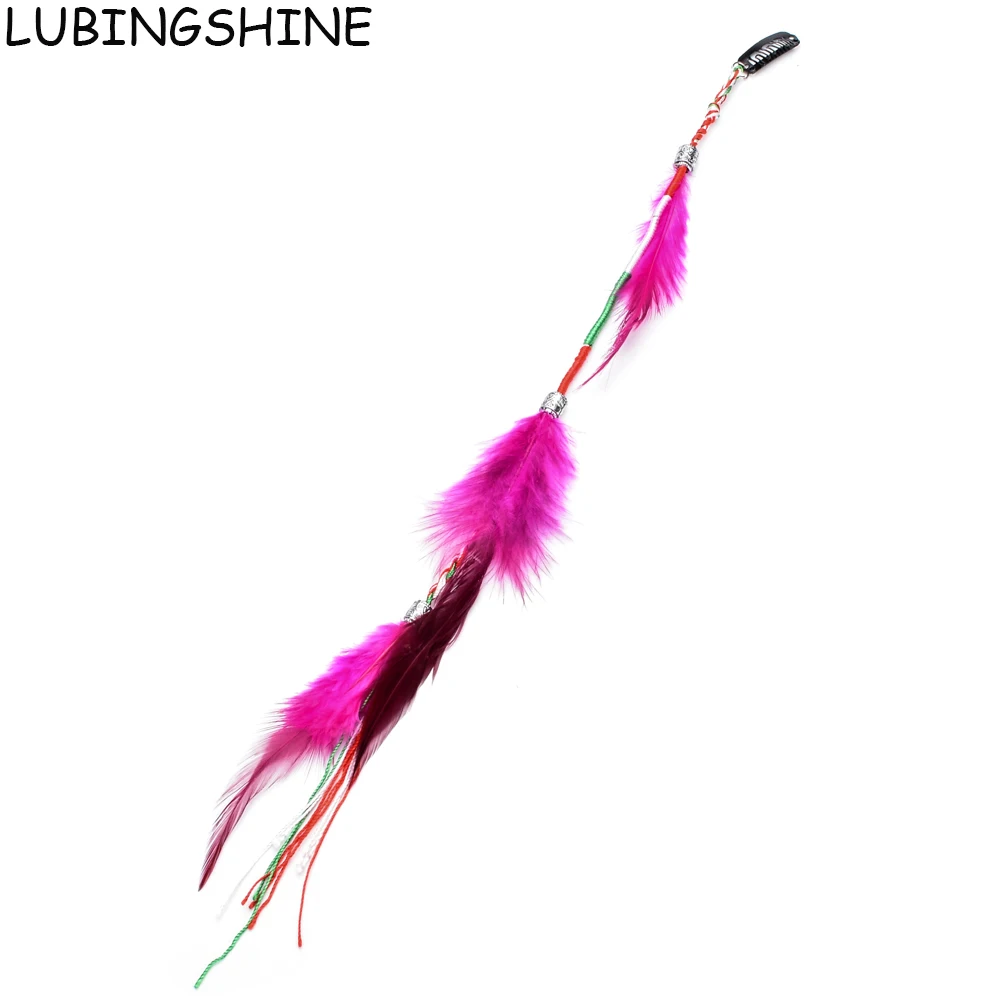 

LUBINGSHINE Long Feather Hair Clip Hairpin Headband Hair Extension Feathers Hair Accessories Jewelry Wig JJAL ZH114