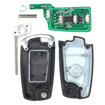 Keyforkess 315/315LP/433/868MHz PCF7946 Chip modificato pieghevole Flip Remote Key Fob per BMW CAS2 1 3 5 6 serie E93 E60 Z4 X5 X3 HU92 - KEYECU 315 315LP 433 868MHz PCF7946 Chip modificato pieghevole Flip Remote Key Fob per BMW