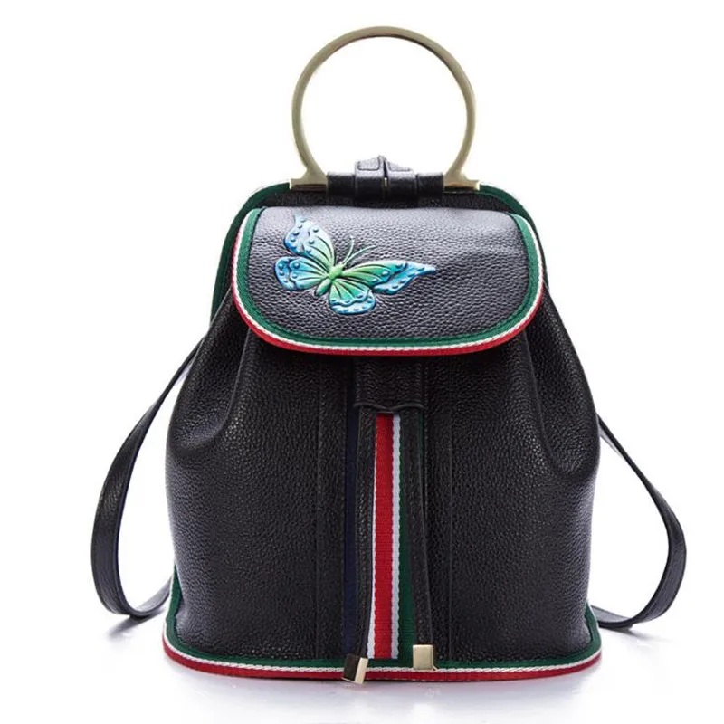 Nieuwe Vlinder Designer Fashion Echt Leder Vrouwen Rugzak Mini Zachte Kleine Rugzak Vrouwelijke Dames Reistas Meisje Portemonnee Nieuwe Vlinder Designer Fashion Echt Leder Vrouwen Rugzak Mini Zachte Kleine Rugzak Vrouwelijke Dames Reistas Meisje Portemonnee