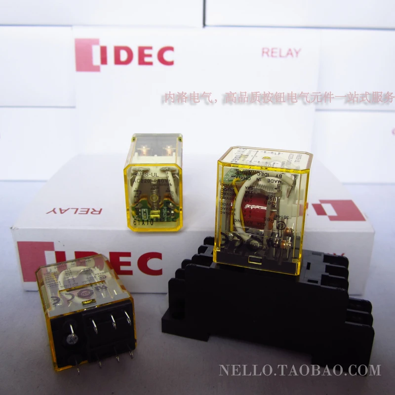 

[SA]Japan and the spring IDEC relays indicator type 5A RM2S-UL DC24V AC220-240V 2a2b--10pcs/lot